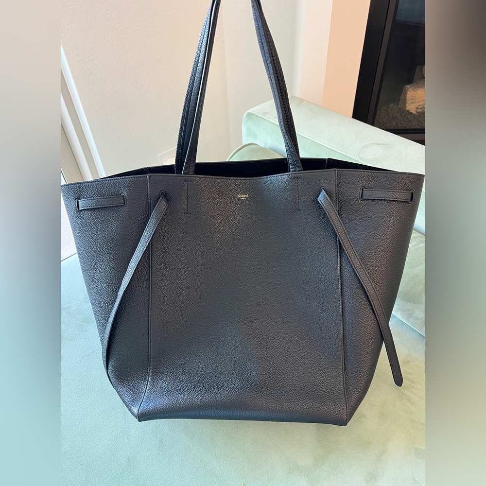 Celine Medium Cabas Phantom in Black